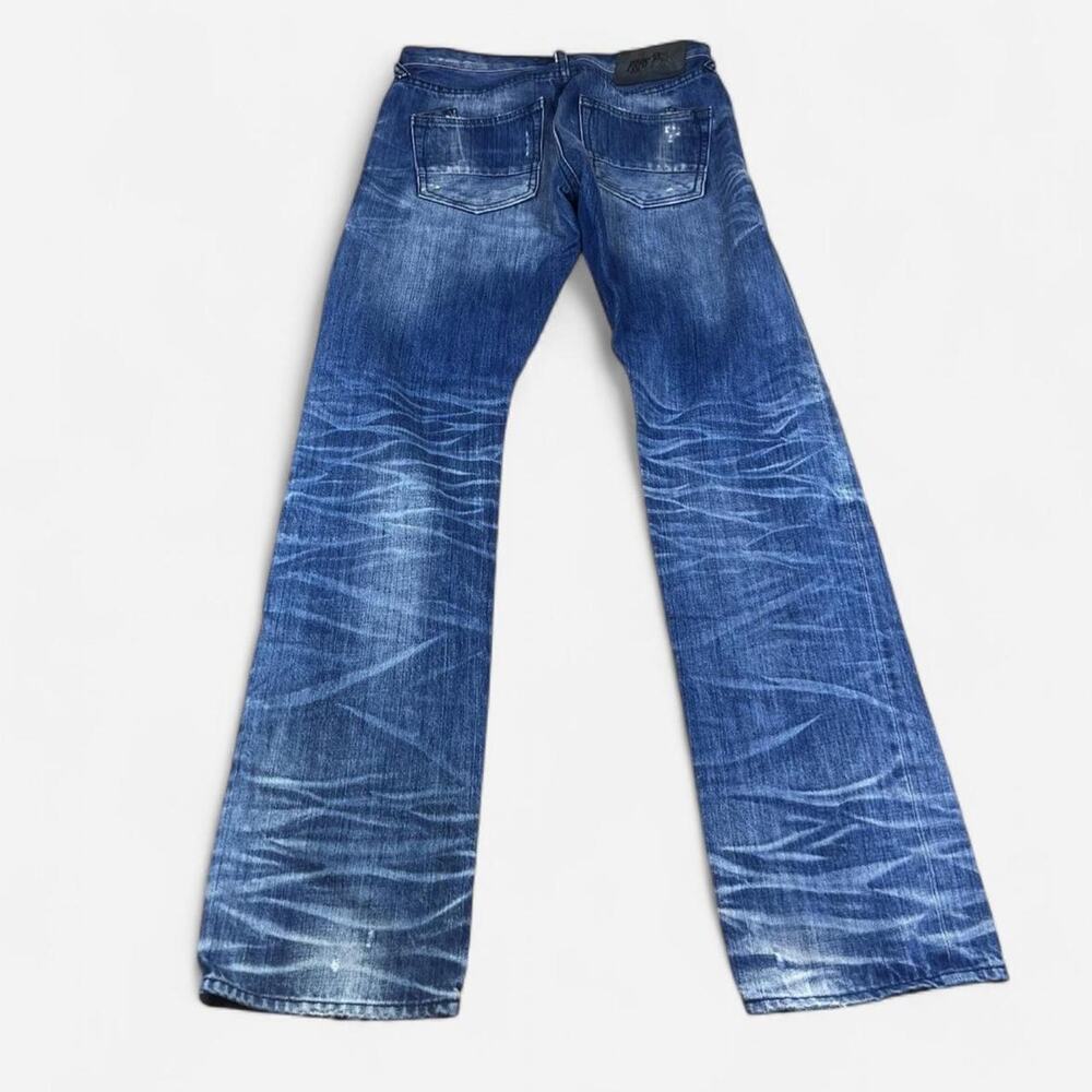 Prps faded whisker honeycomb straight leg jeans